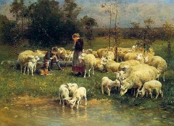 unknow artist Sheep 068 Germany oil painting art